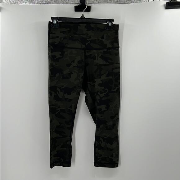Lululemon Wunder Under Crop HR *Full-On Luxtreme 21" - Incognito Camo Multi - 8 - Picture 1 of 6